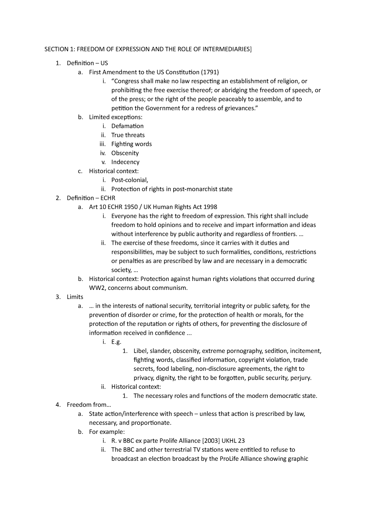 lc4-basic-notes-section-1-freedom-of-expression-and-the-role-of