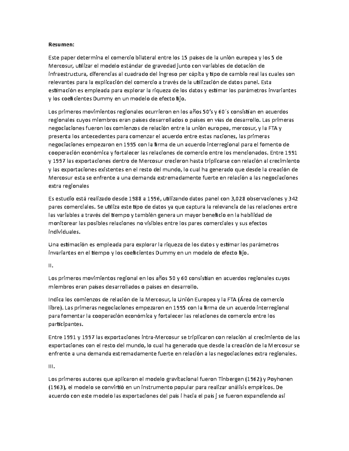 Resumen Modelo Gravitacional - Resumen: Este paper determina el ...