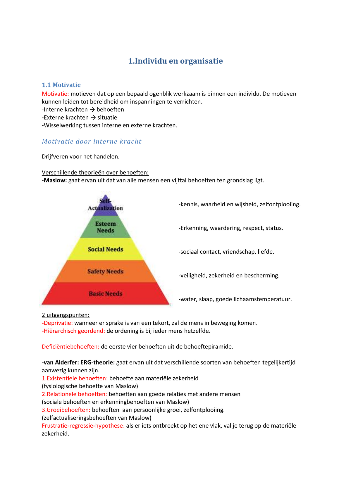 Samenvatting Gedrag In Organisaties Gert Ablas Samenvatting Van