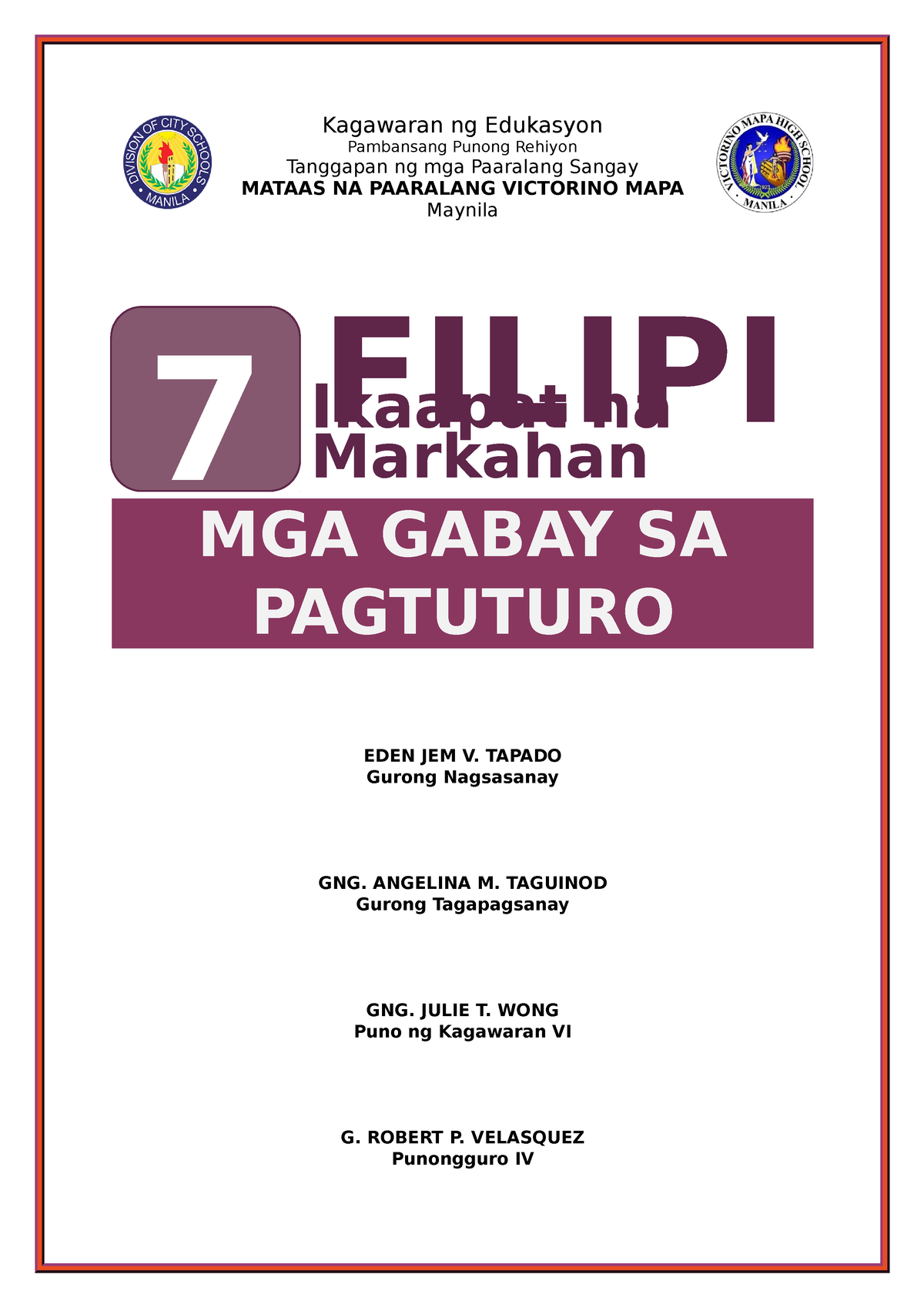 Banghay aralin ibong adarna - Kagawaran ng Edukasyon Pambansang Punong ...