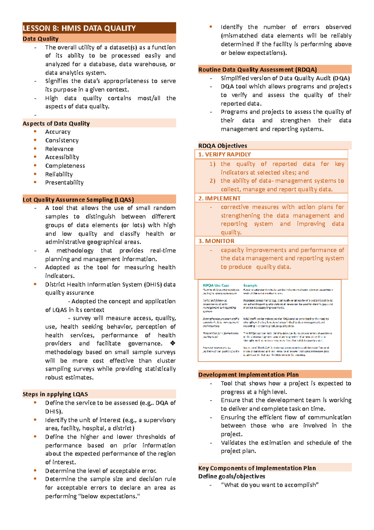 HIS Lesson 8 Trans - 2nd edition - Health Information Systems - LESSON ...