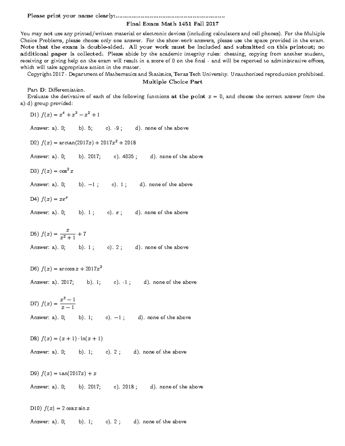 math-1451-2017-fall-final-please-print-your-name-studocu