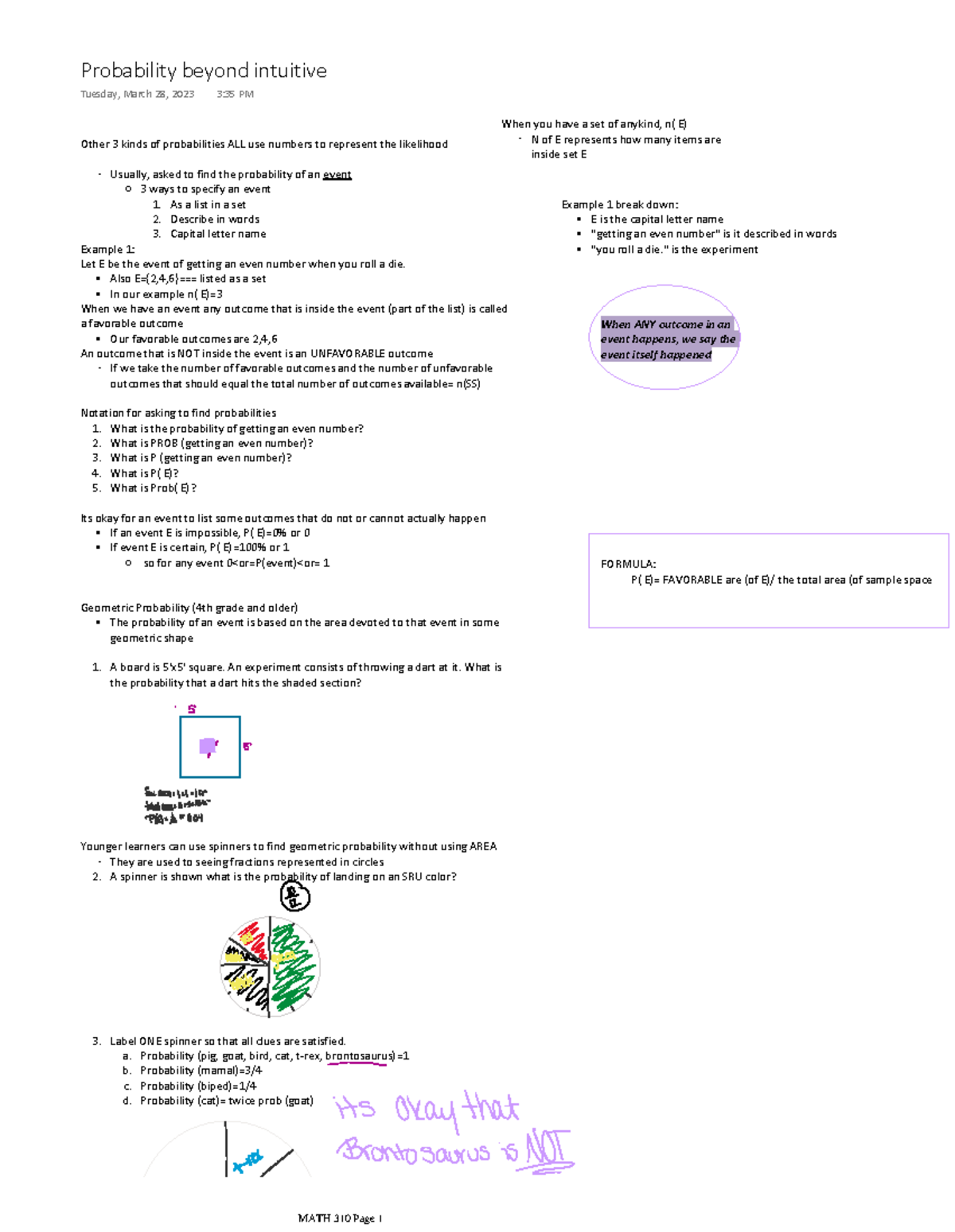 Probability beyond intuitive - Other 3 kinds of probabilities ALL use ...