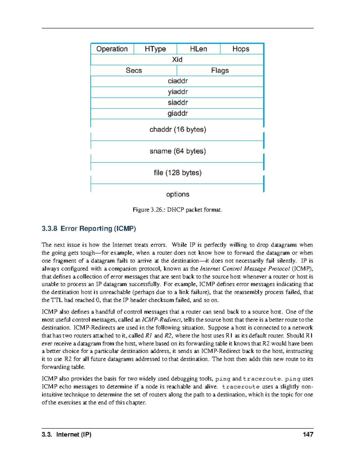 Computer network notes-47 - Figure 3.: DHCP packet format. 3.3 Error ...