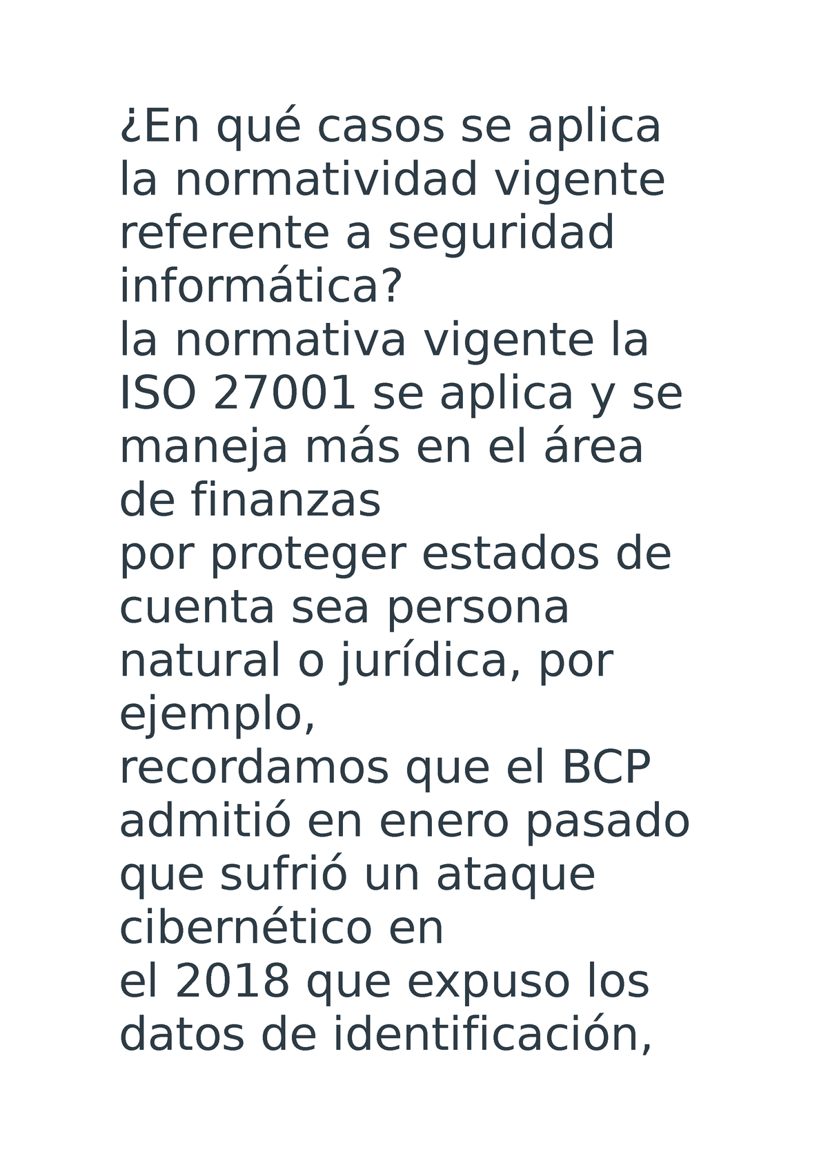 Semana 05 -Tarea - Normatividad Vigente En El Perú - ¿En Qué Casos Se ...