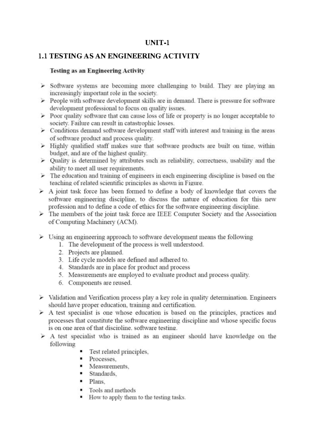1.1 Testing as Engineering Activity 5f48ce161a13497 d623739789 ba122db ...