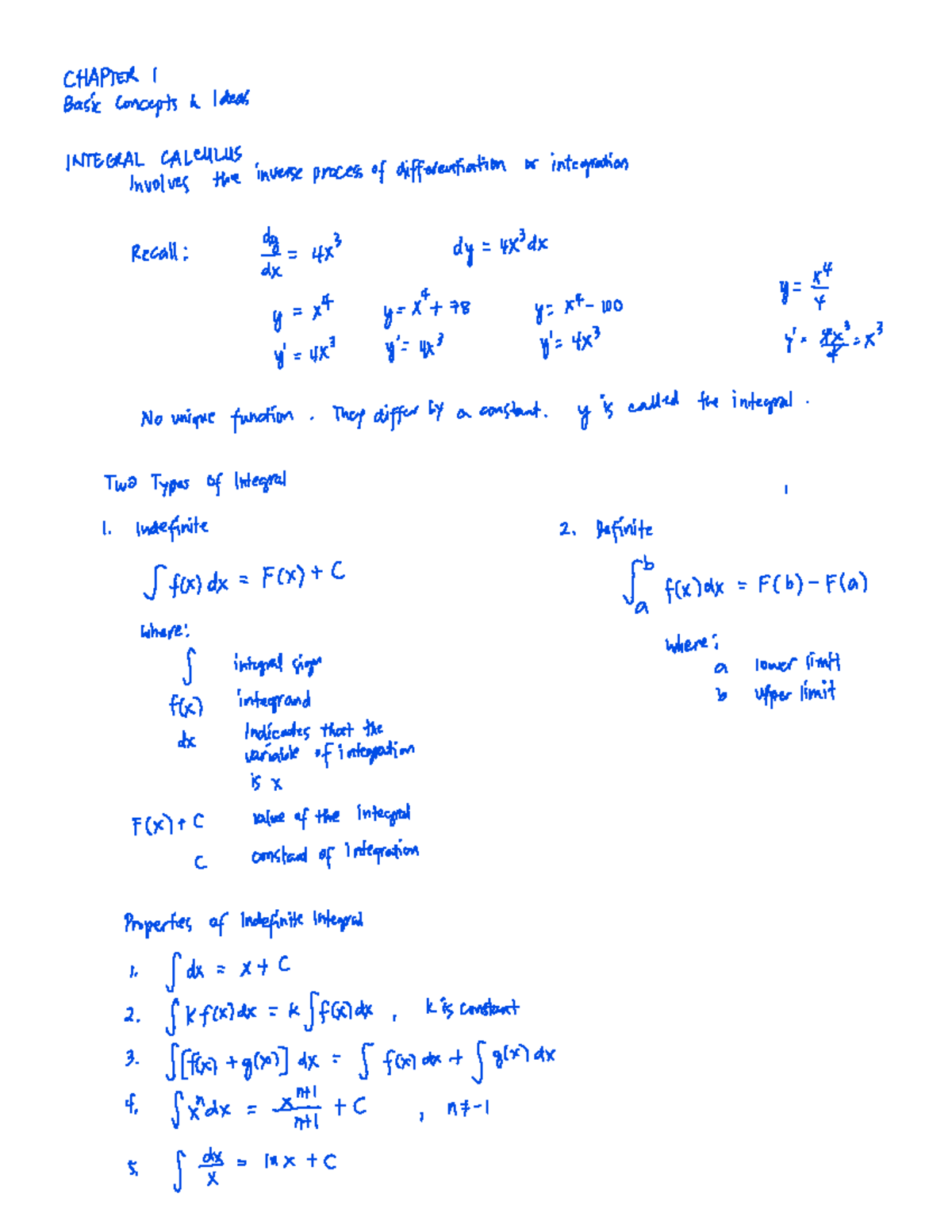 Math138 V1 Properties of Indefinite Integrals - Engineering Calculus 2 ...