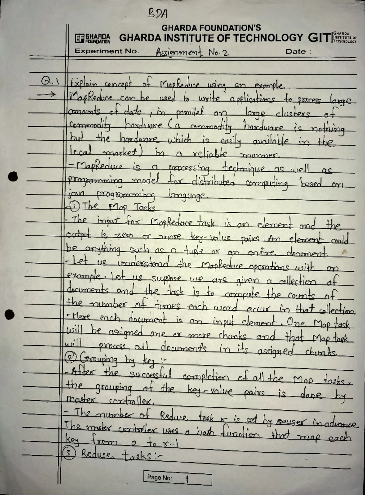 Assignment no.1 and 2 - Notes - Computer Engineering - GHARDA INSTITUTE ...