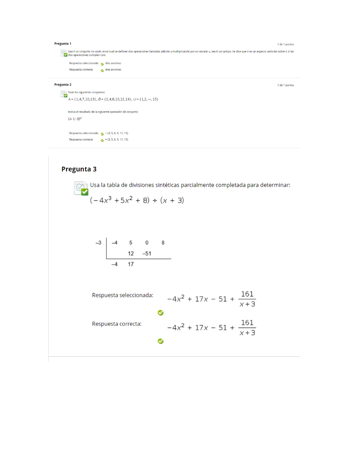 Actividad 9 Automatizada - Algebra - Studocu