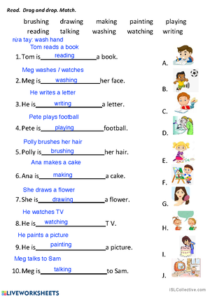 Present continuous tense (tenses exercise) - AB Teacher Present ...