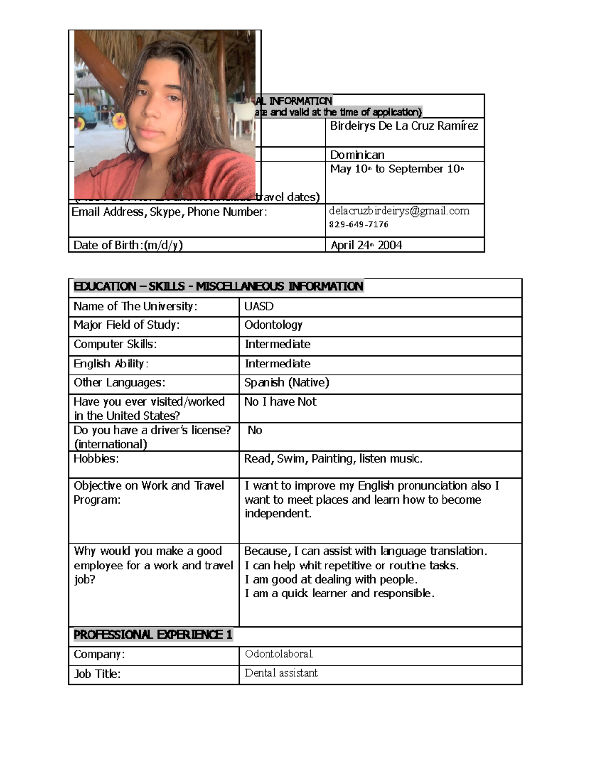 Personal Informatio - hbhijuobh - PERSONAL INFORMATION (All the details ...