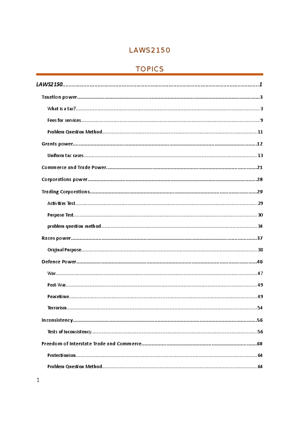 laws2150-notes-federal-constitution-law-topics-laws-studocu