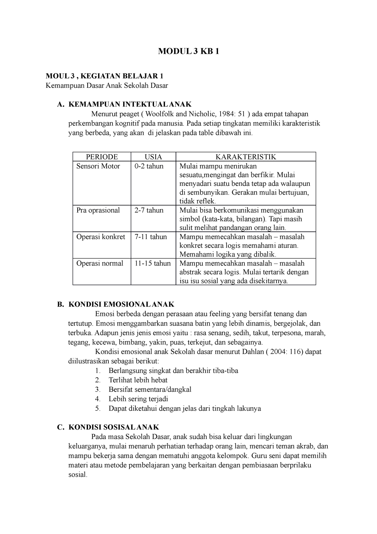 Modul 3 KB 1 - Sekian Terima Kasih - MODUL 3 KB 1 MOUL 3 , KEGIATAN ...