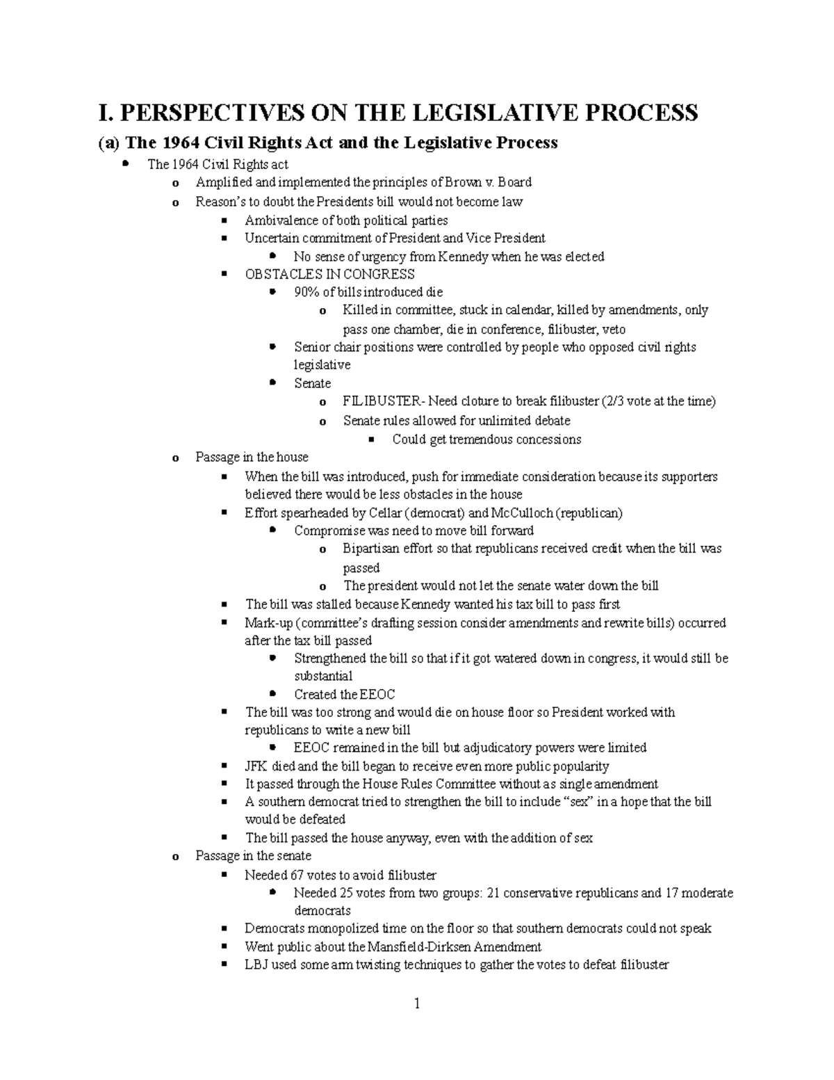 legislation-law-outline-1-i-perspectives-on-the-legislative