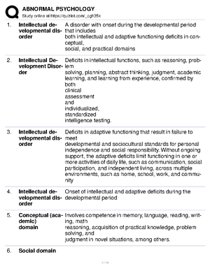 Prelim - Chapter 1 Abnormal Behavior in Historical Context What is a ...