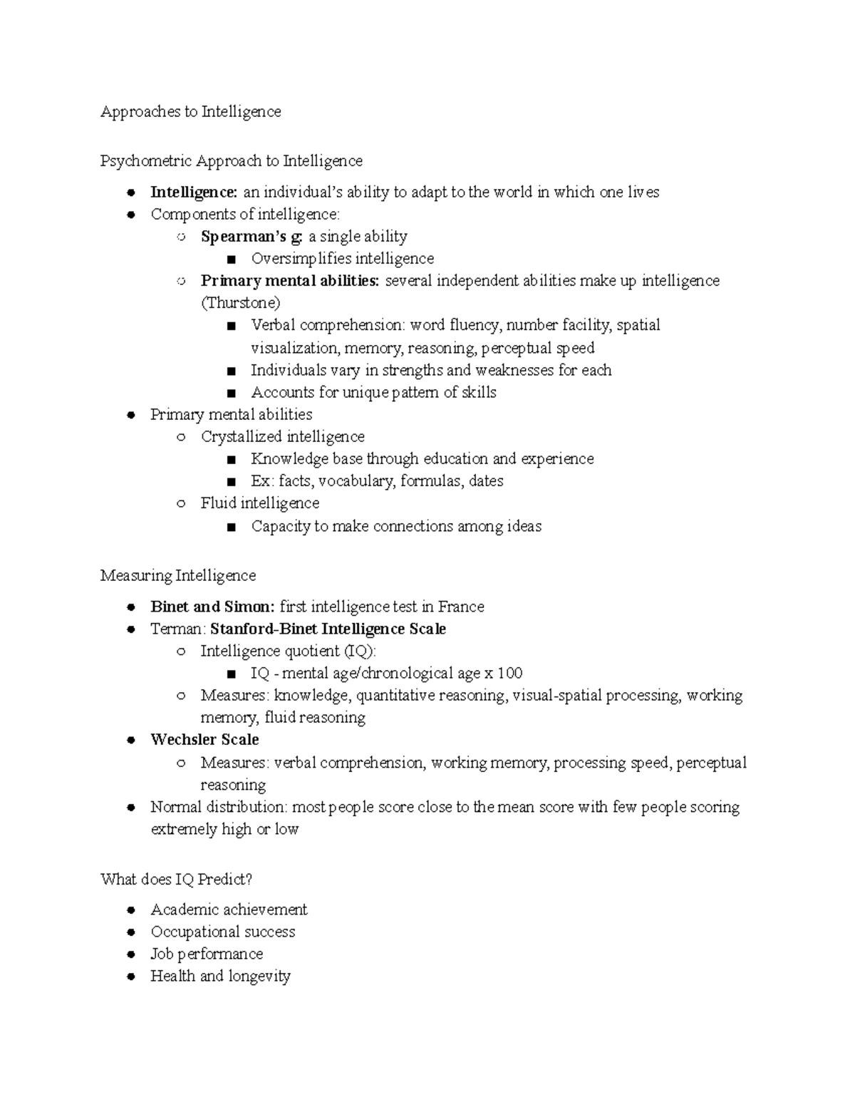 Approaches to Intelligence - Three forms of intelligence: Analytical ...