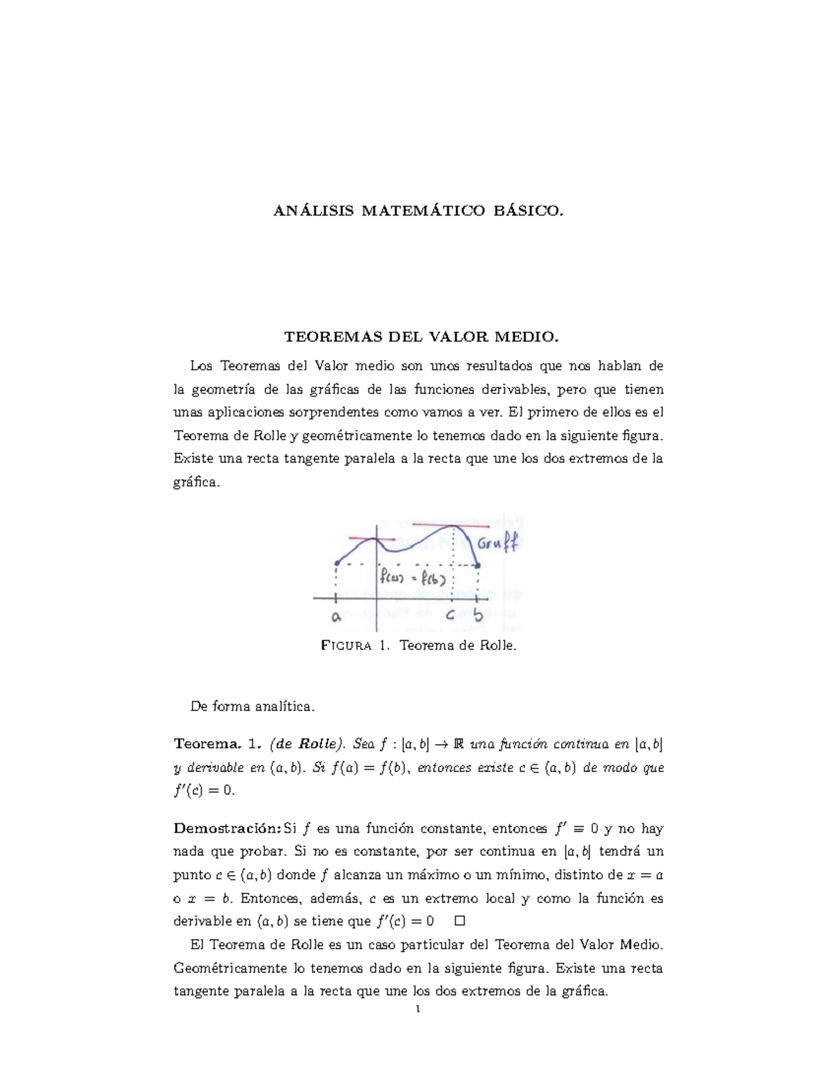 Guia TVM Y Otros - ANALISIS MATEM ́ ATICO B ́ ASICO. ́ TEOREMAS DEL ...