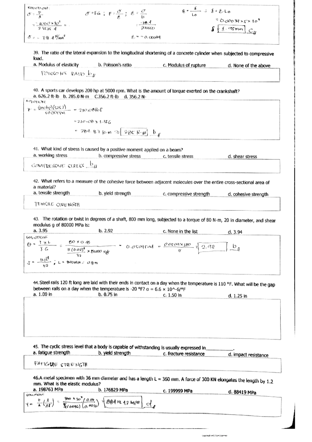 Strength Of Materials La 8 Esas Part 7 Electrical Engineering Studocu Strength Of Materials La 8 Esas Part 7 Electrical Engineering Studocu