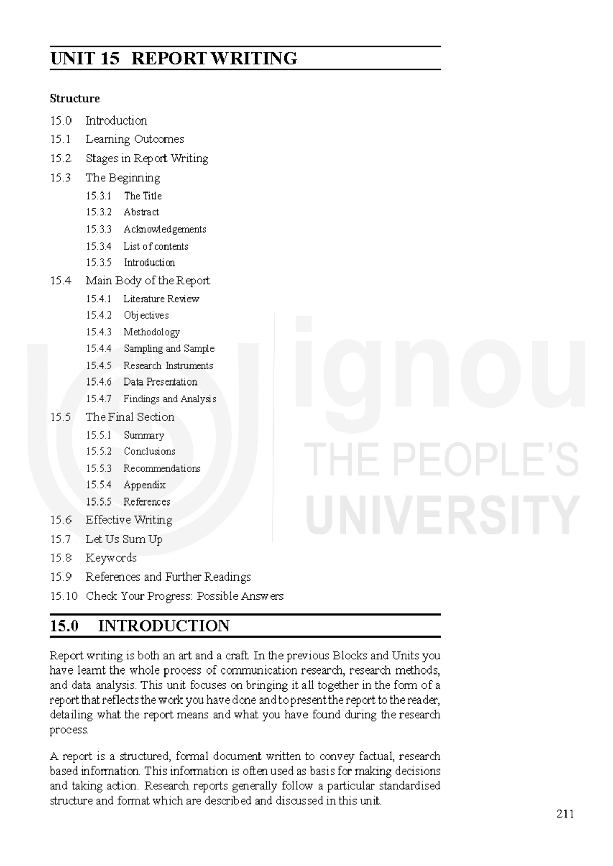 The English Grammar Usage & Writing - Data Analysis UNIT 15 REPORT ...