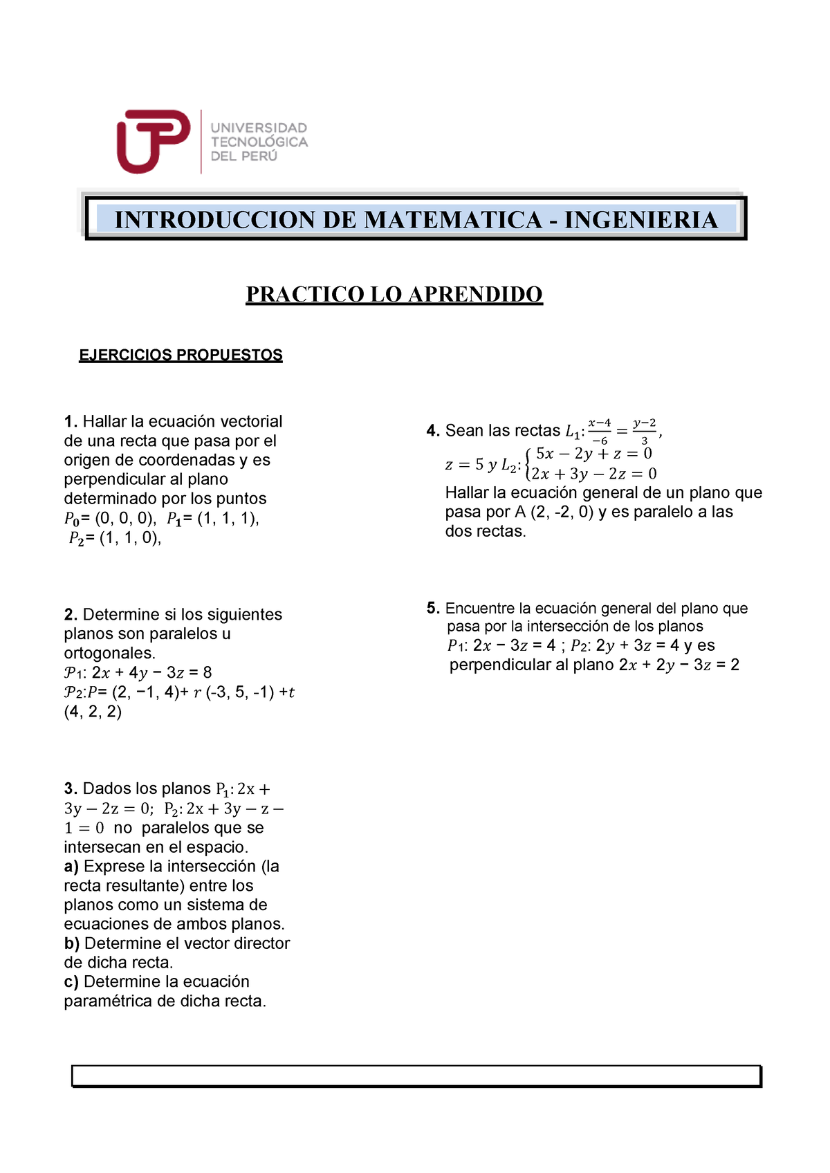 Semana 7, Sesion 2. Resolver 5 Ejercicicos Practicos - PRACTICO LO ...