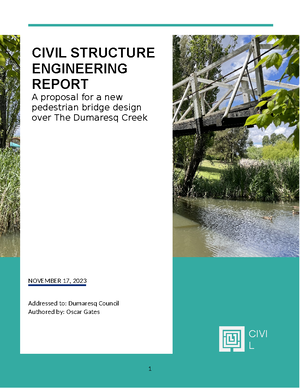 Engineering Report - Civil Structures