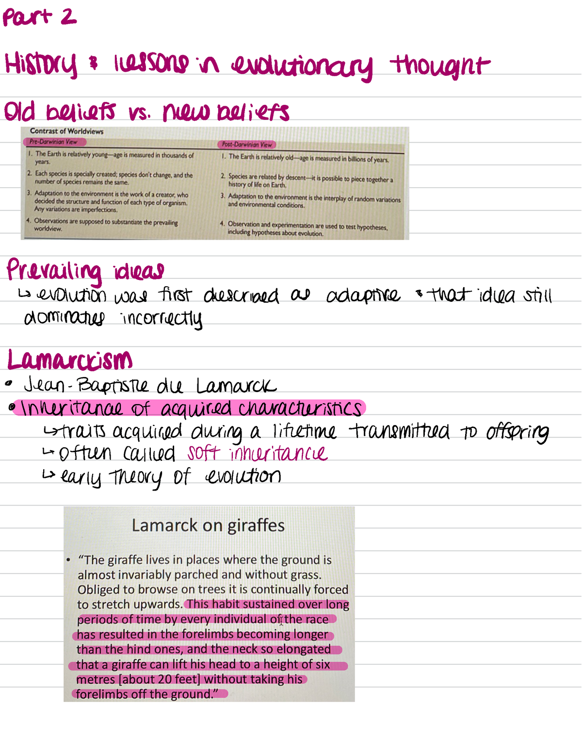 Evolution 3 - Part 2 History $ Lessons In Evolutionary Thought Old ...