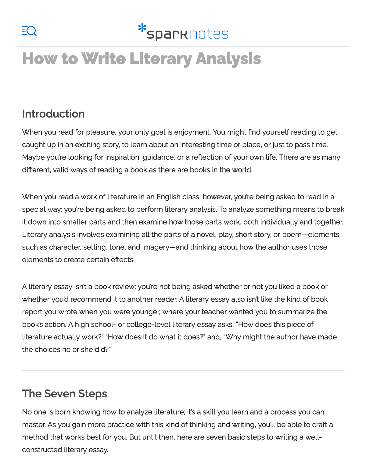 how to write an analytical essay on a short story