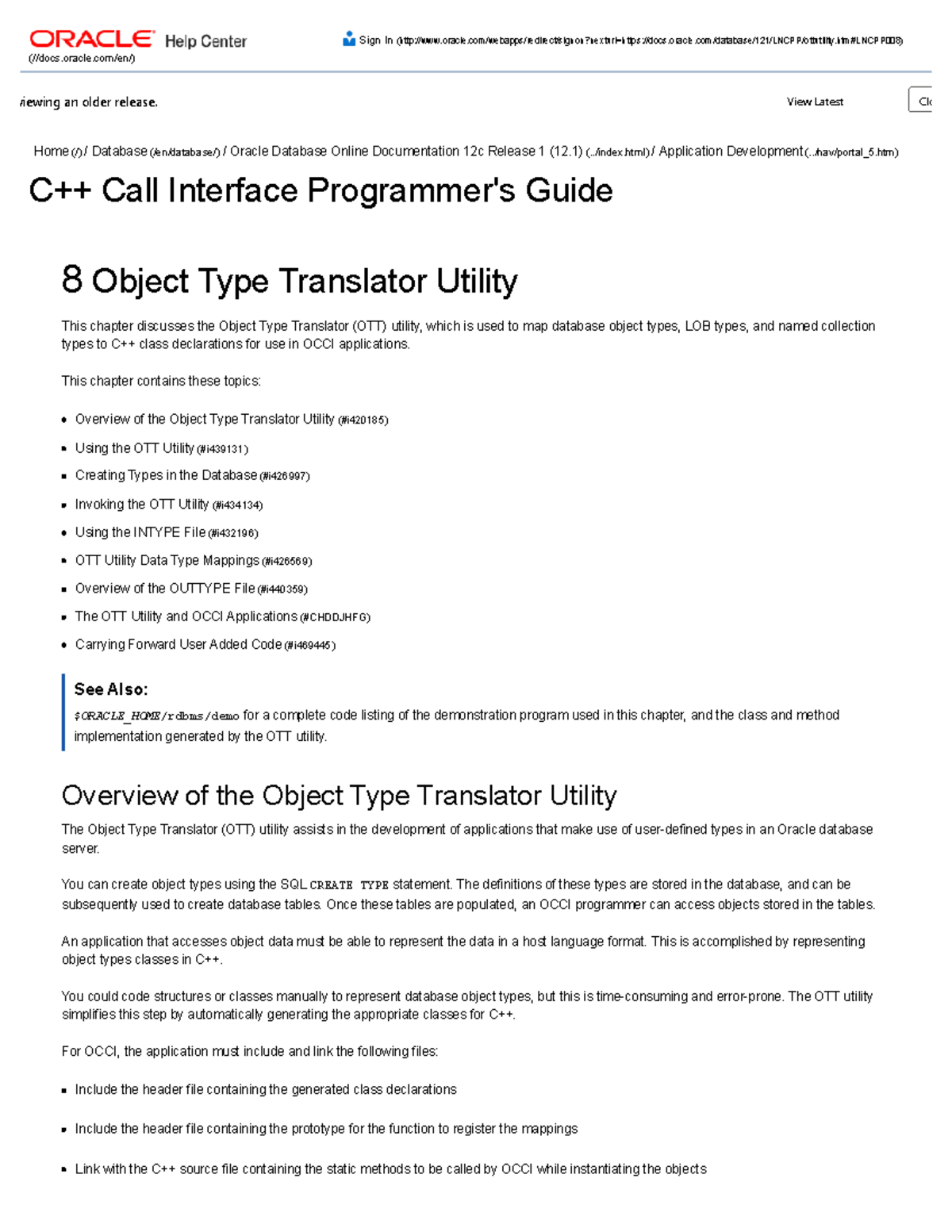 Object Type Translator Utility - Home (/) / Database (/en/database ...