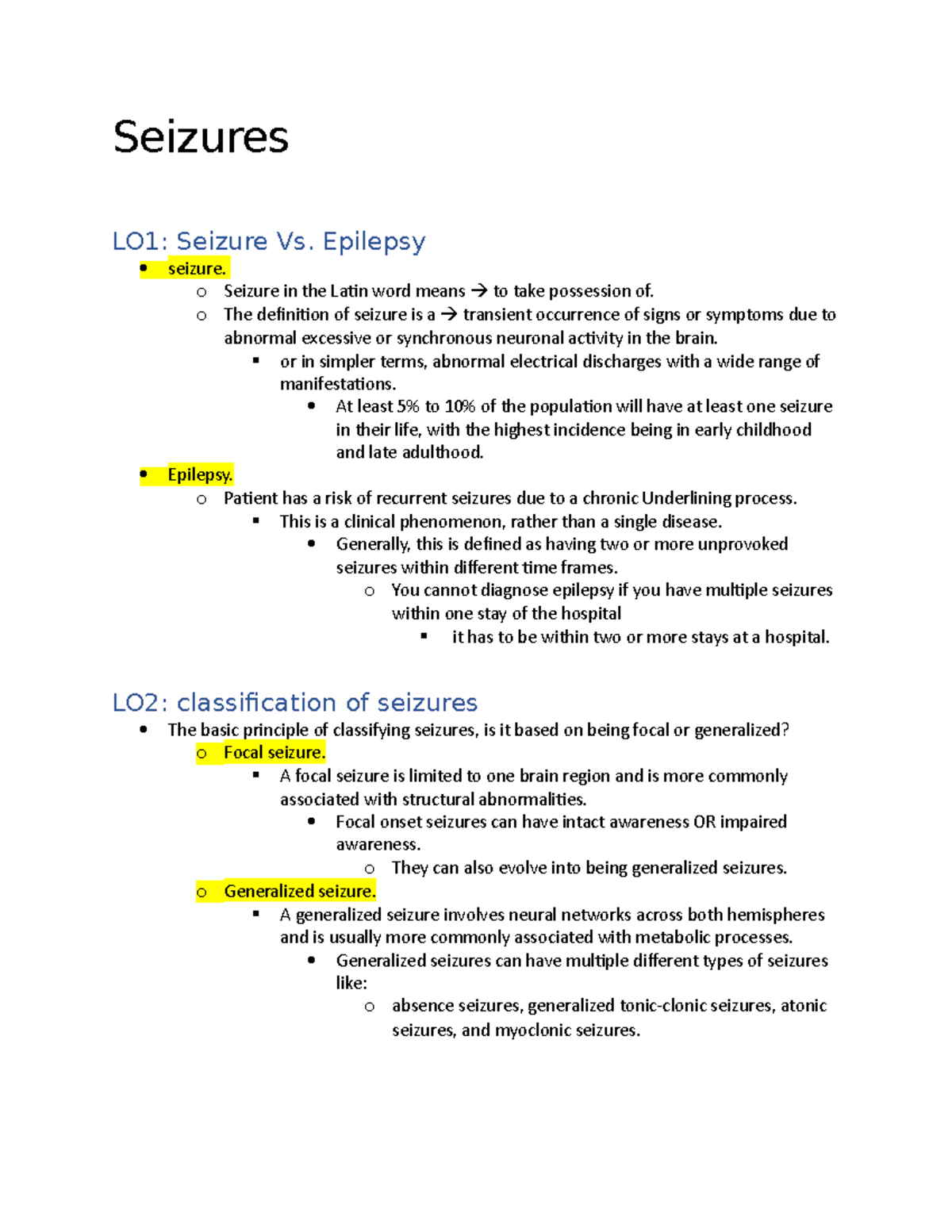 seizures-lecture-notes-seizures-lo1-seizure-vs-epilepsy-seizure