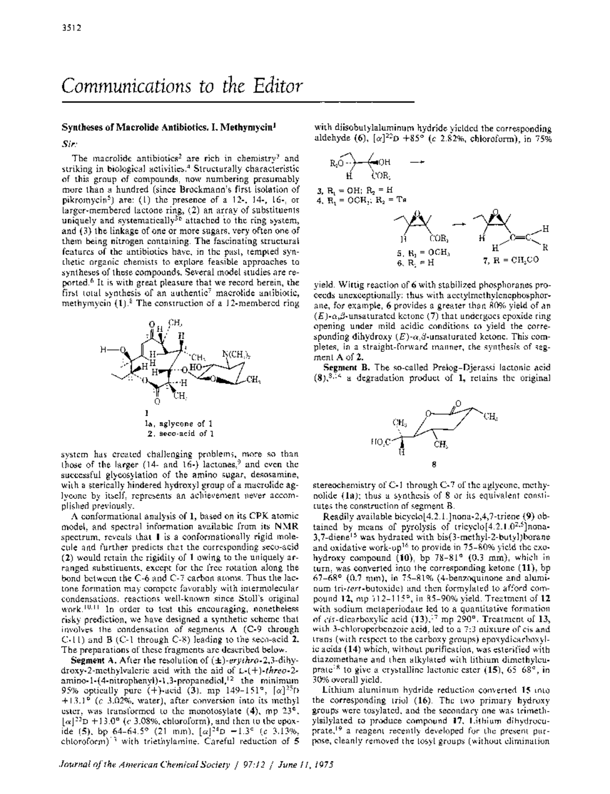 Syntheses Of Macrolide Antibiotics I Met 3512 Communications To The   Thumb 1200 1562 