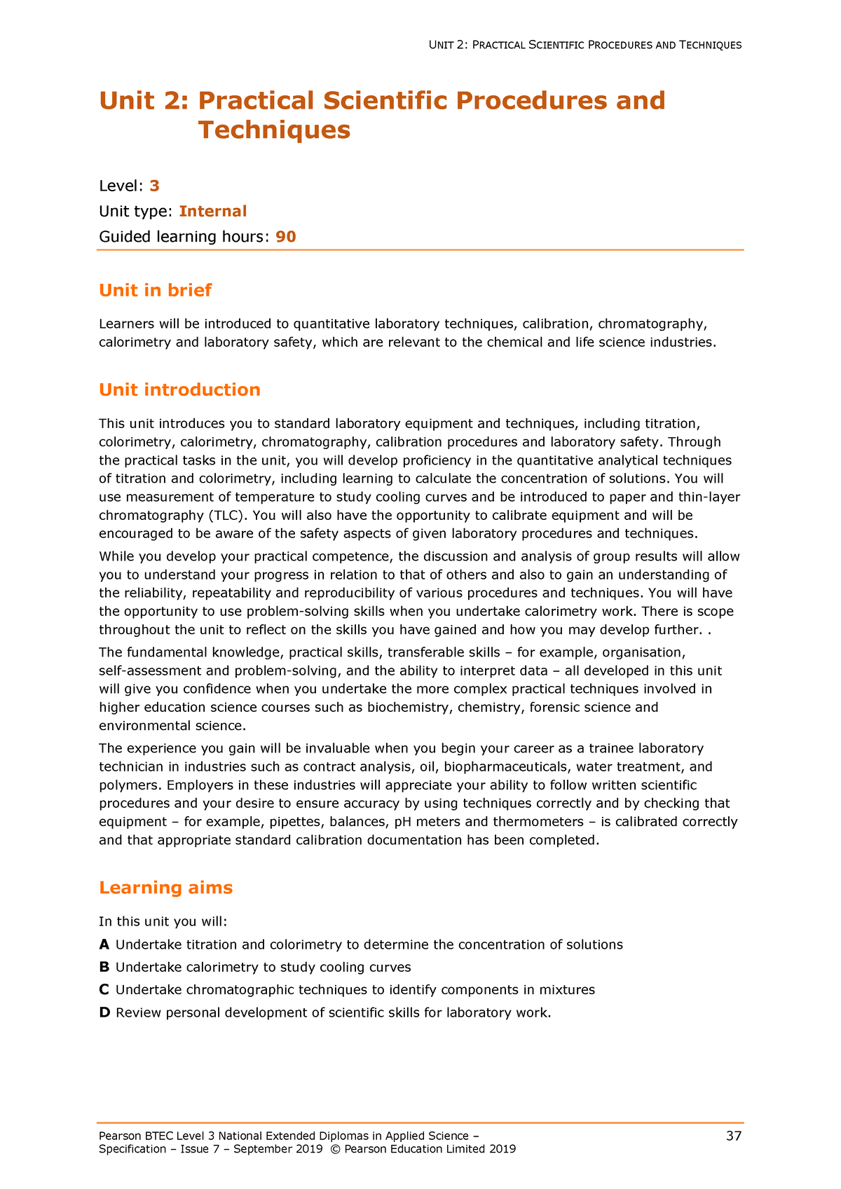 Unit 2 - Specification - Pearson BTEC Level 3 National Extended ...