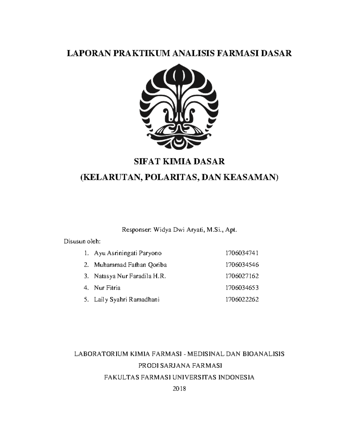 Kelompok 7 - Laprak 2 - Sistem Pemisahan I - LAPORAN PRAKTIKUM ANALISIS ...