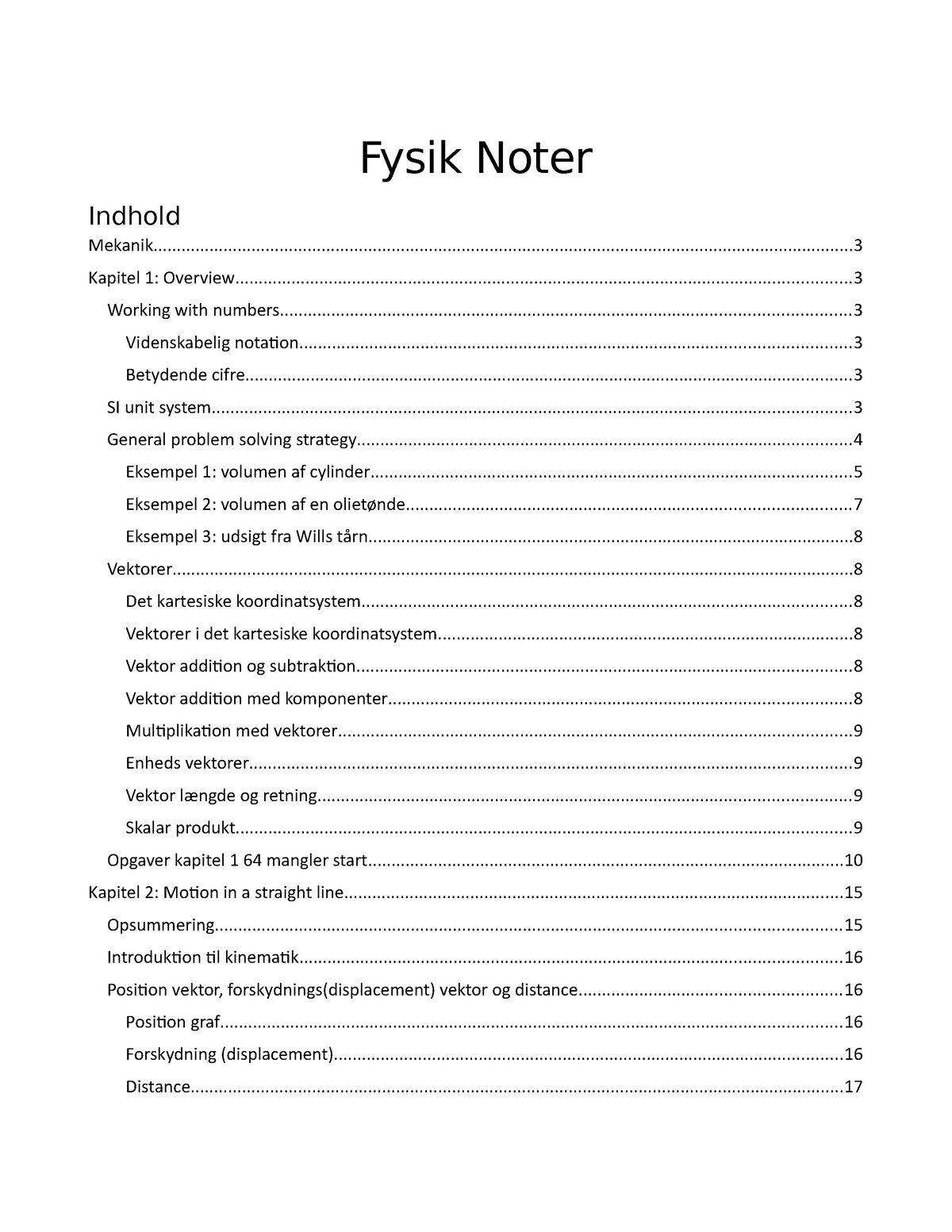 Eksamens Noter Fysik - Fysik Noter - Studocu