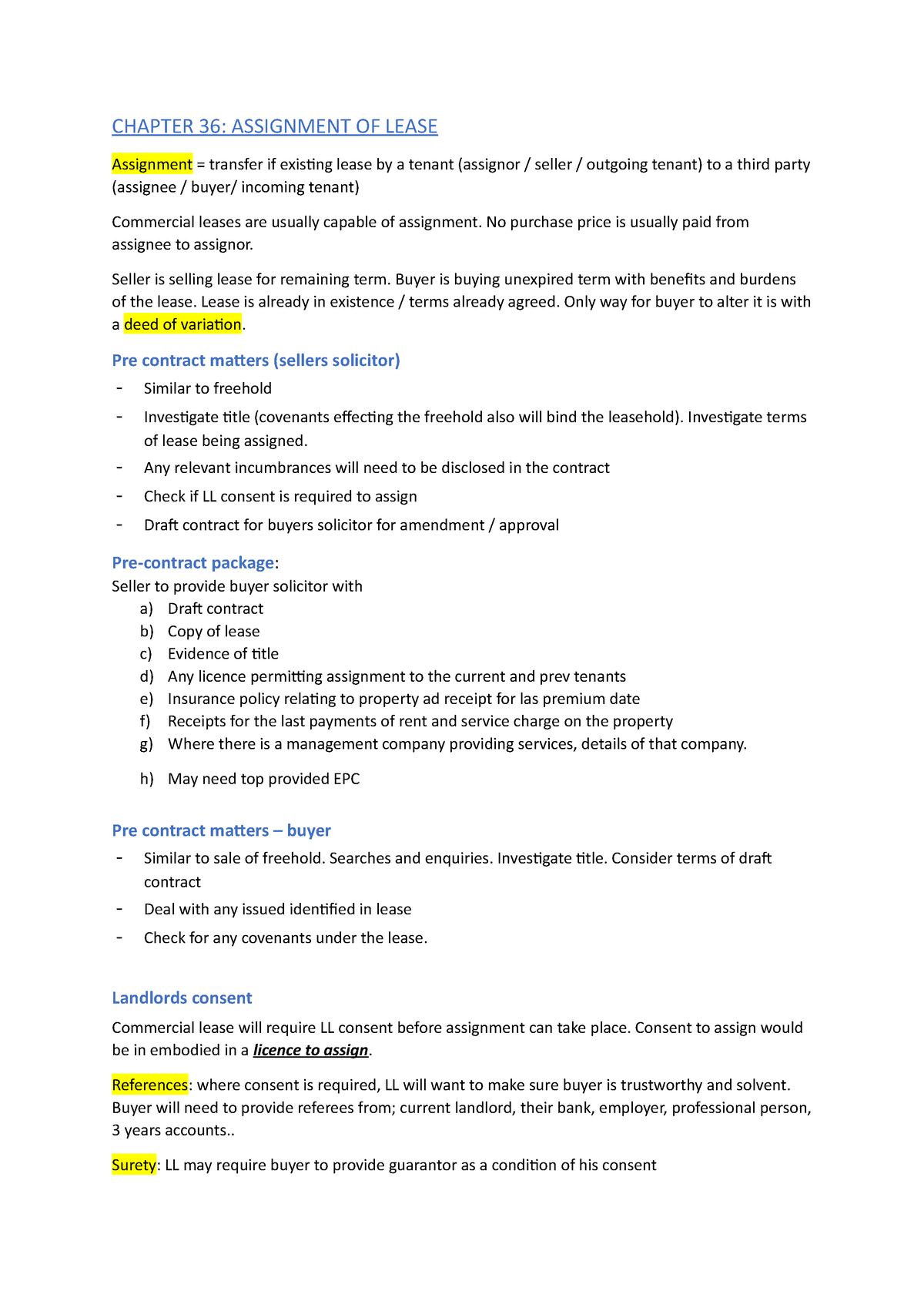 lease assignment vs transfer