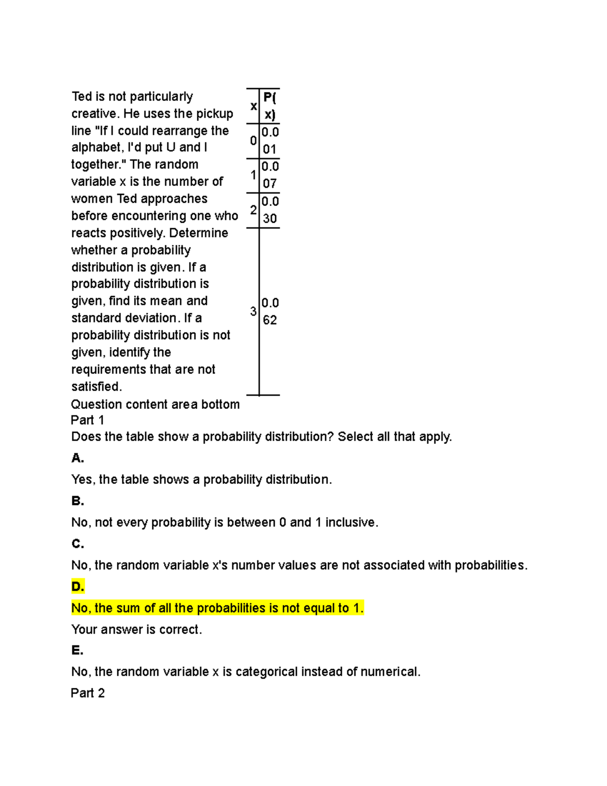 Chapter 5 Stats Review Pt1 - Ted Is Not Particularly Creative. He Uses ...