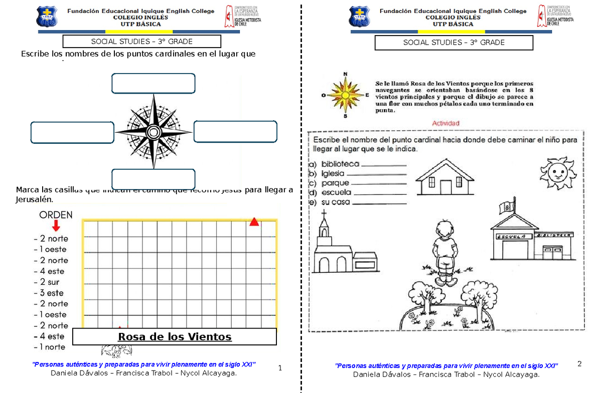 Escribe Los Nombres De Los Puntos Cardinales www.studocu.com