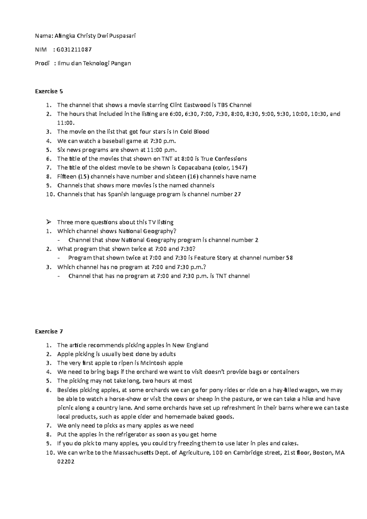 Week 1 scanning - Nama: Afingka Christy Dwi Puspasari NIM : G Prodi ...