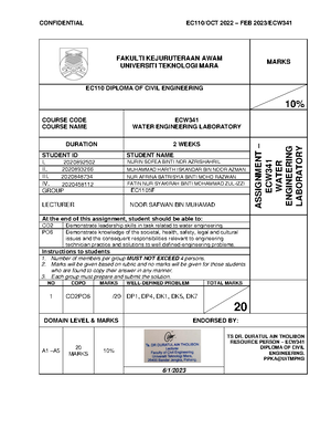 DETERMINATION OF CENTRE OF PRESSURE - ECW 341 Water Engineering ...