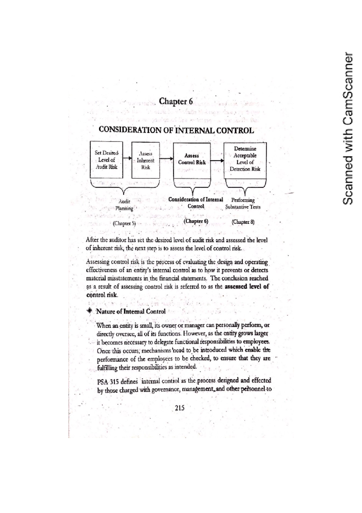 Internal-Contol - internal controls - Chapter 6 CONSIDERATION OF ...