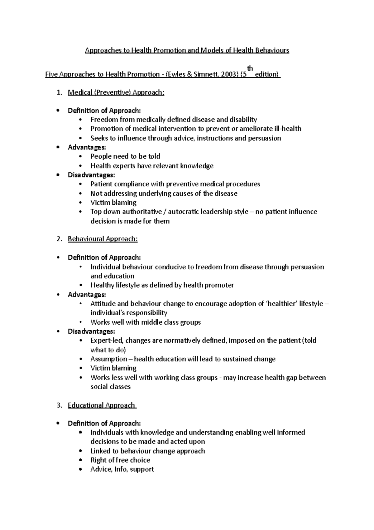 approaches-to-health-promotion-and-models-of-health-behaviours-focus