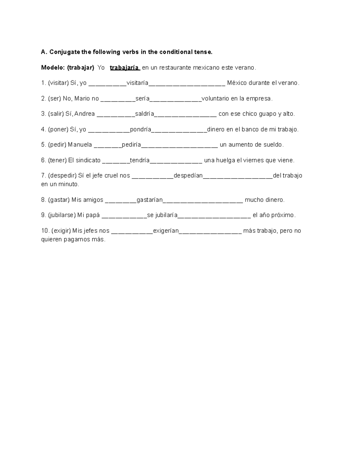 conjugate-in-the-conditional-tense-a-conjugate-the-following-verbs