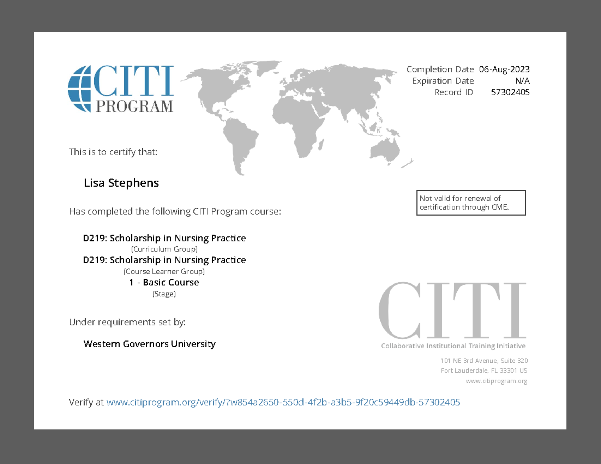 Citi Completion Certificate 12422625 57302405 - 101 NE 3rd Avenue ...