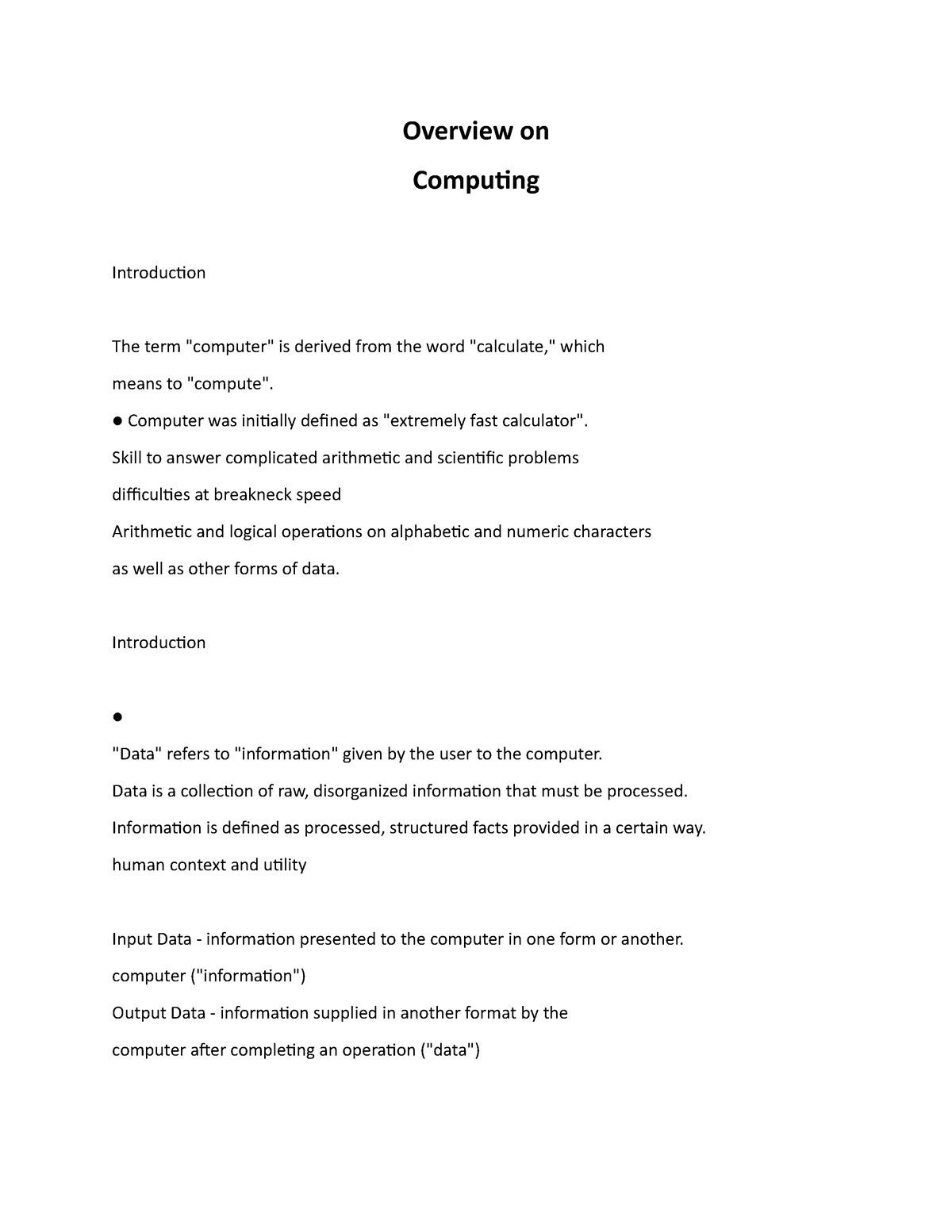 overview-on-computingsssssss-overview-on-computing-introduction-the