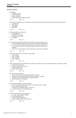 Exam View - Chapter 05 - Practice questions - Chapter 05: Inflammation ...
