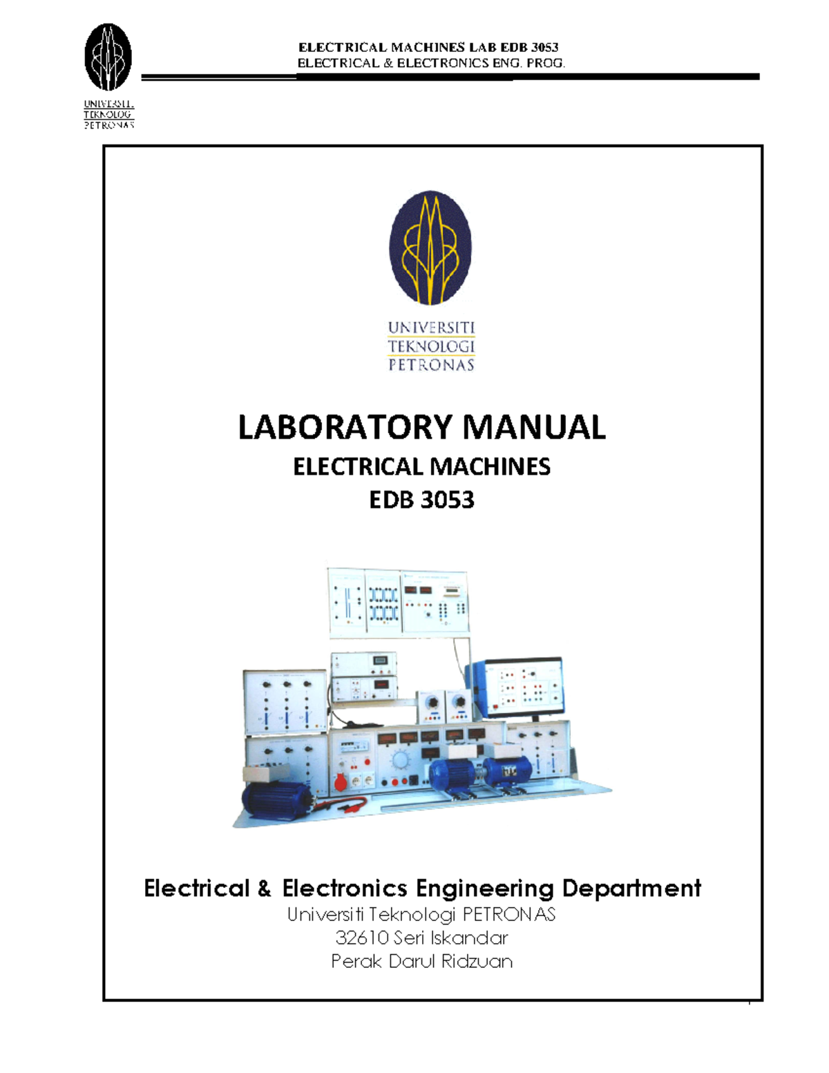 Electrical Machines Lab Manual Sept 2019 - ELECTRICAL & ELECTRONICS ENG ...