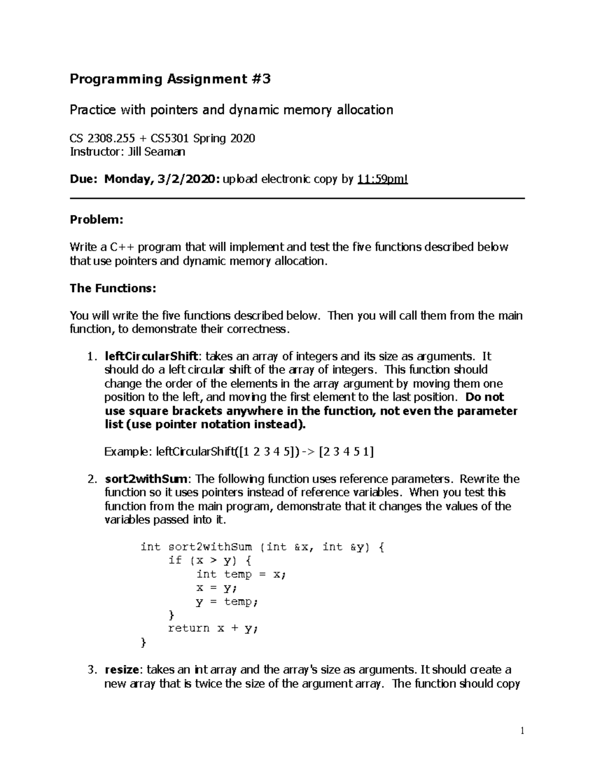 programming assignment assignment 3