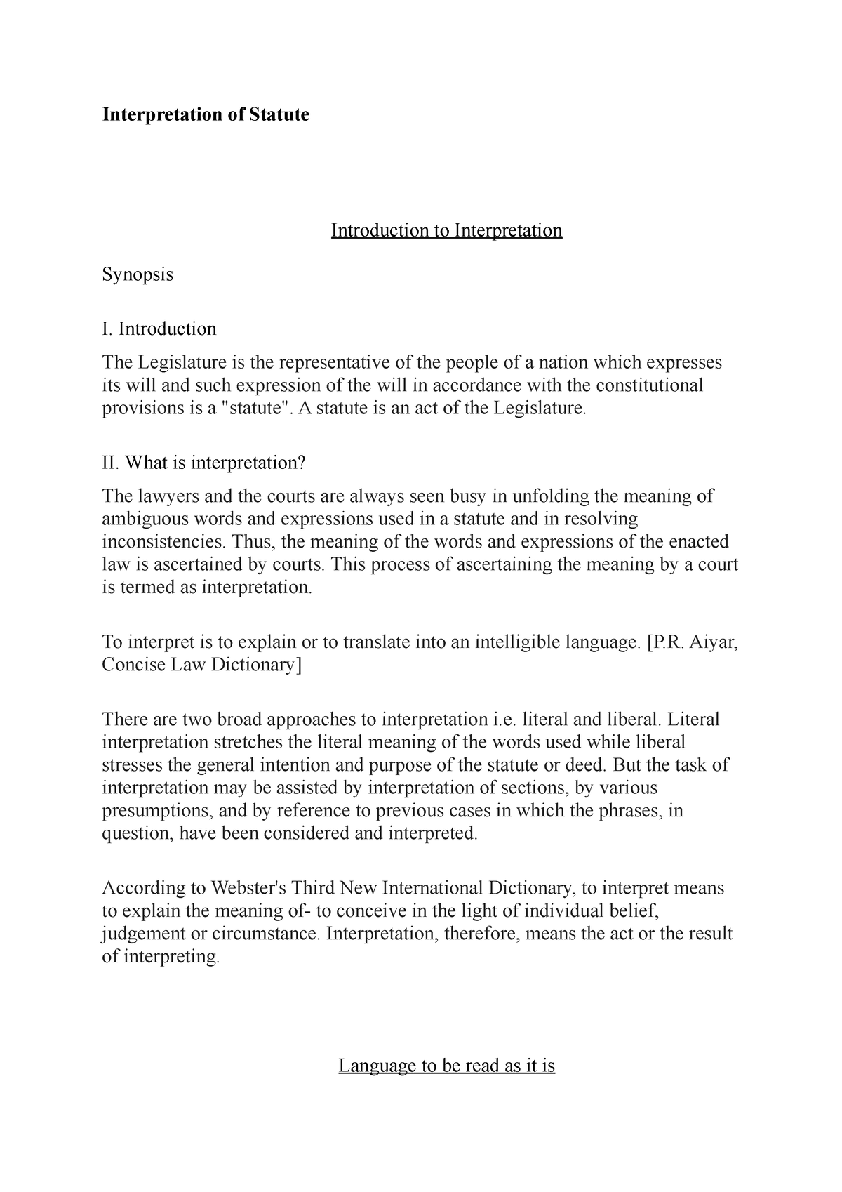 interpretation-of-statute-notes-001-interpretation-of-statute