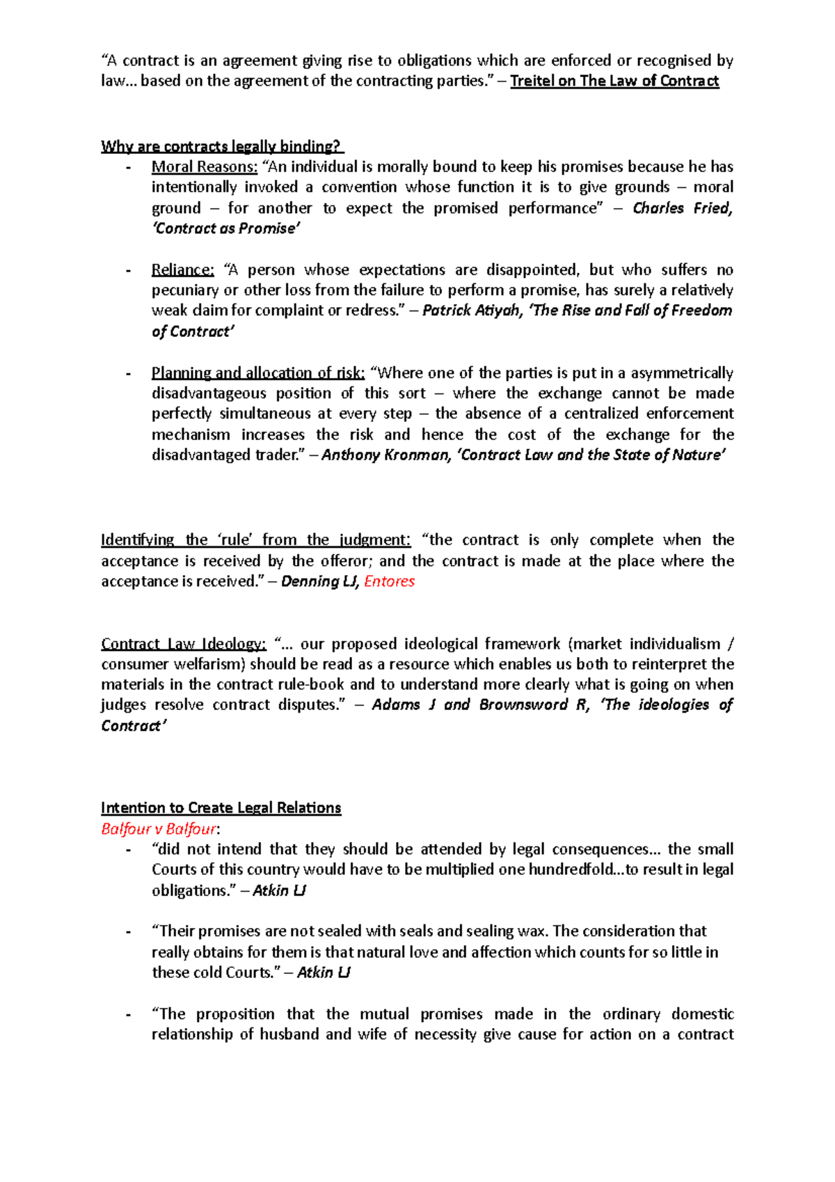 Judges' comments - Judicial Commentary - law... based on the agreement ...