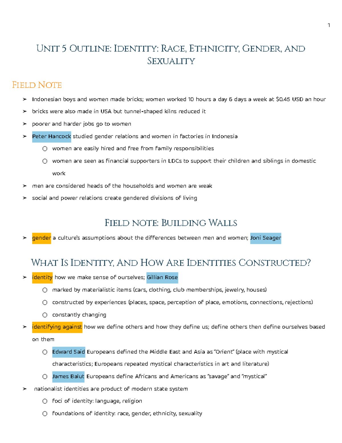 Aphug Unit 3.5 Outline - Human Geography Notes - Unit 5 Outline ...