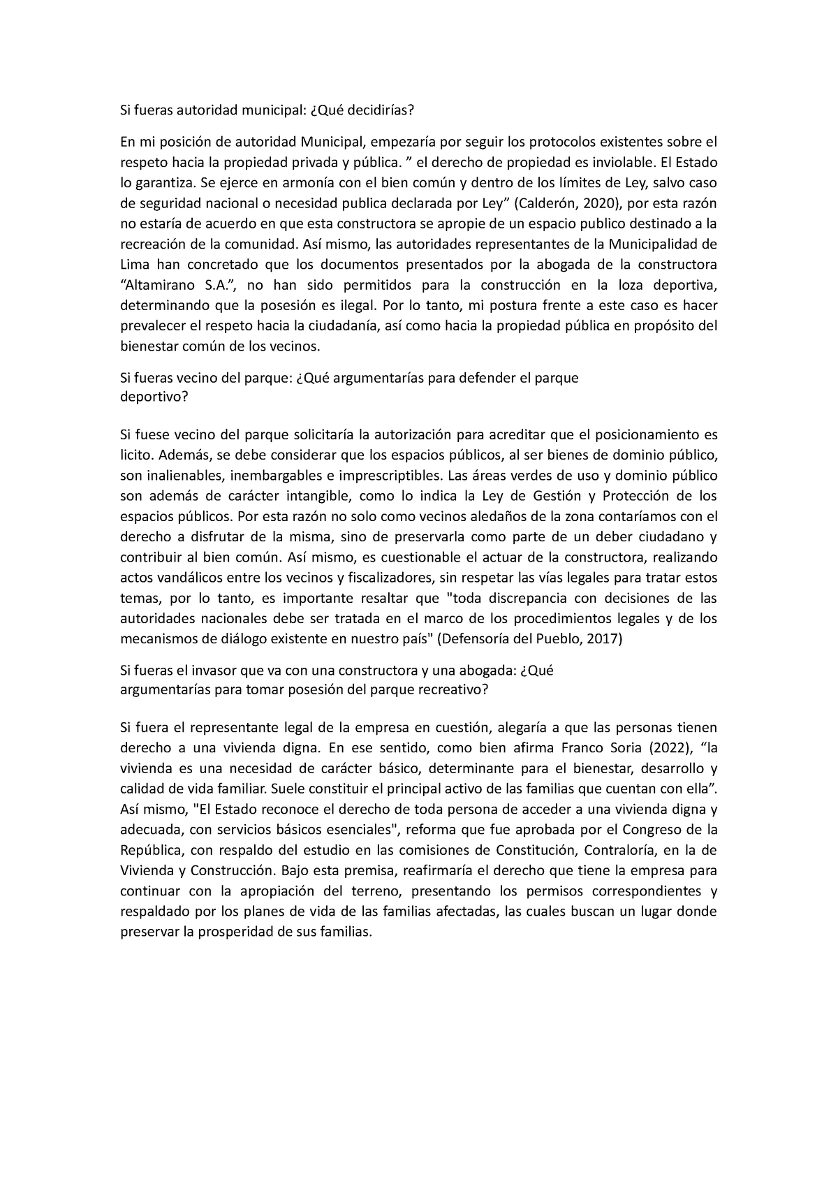 Foro 4 - Semana 4 - Si fueras autoridad municipal: ¿Qué decidirías? En ...